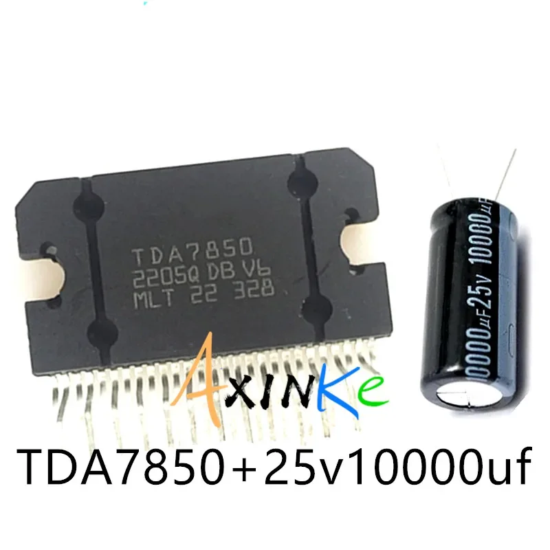 100% ORIGINAL TDA7850 (4x50w), 1 ud. TDA7850 TDA 7850, regalo: (1 ud. Condensador de 10000UF 25V + 1 bolsa de grasa térm