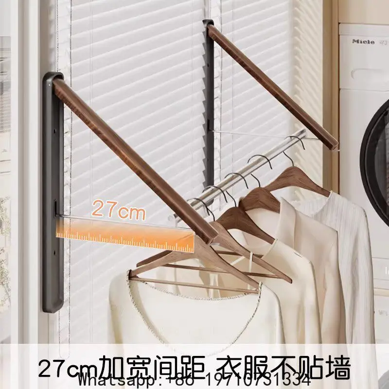 Stacked drying rack, window frame, bay window, balcony, indoor household wall hanging without punching holes