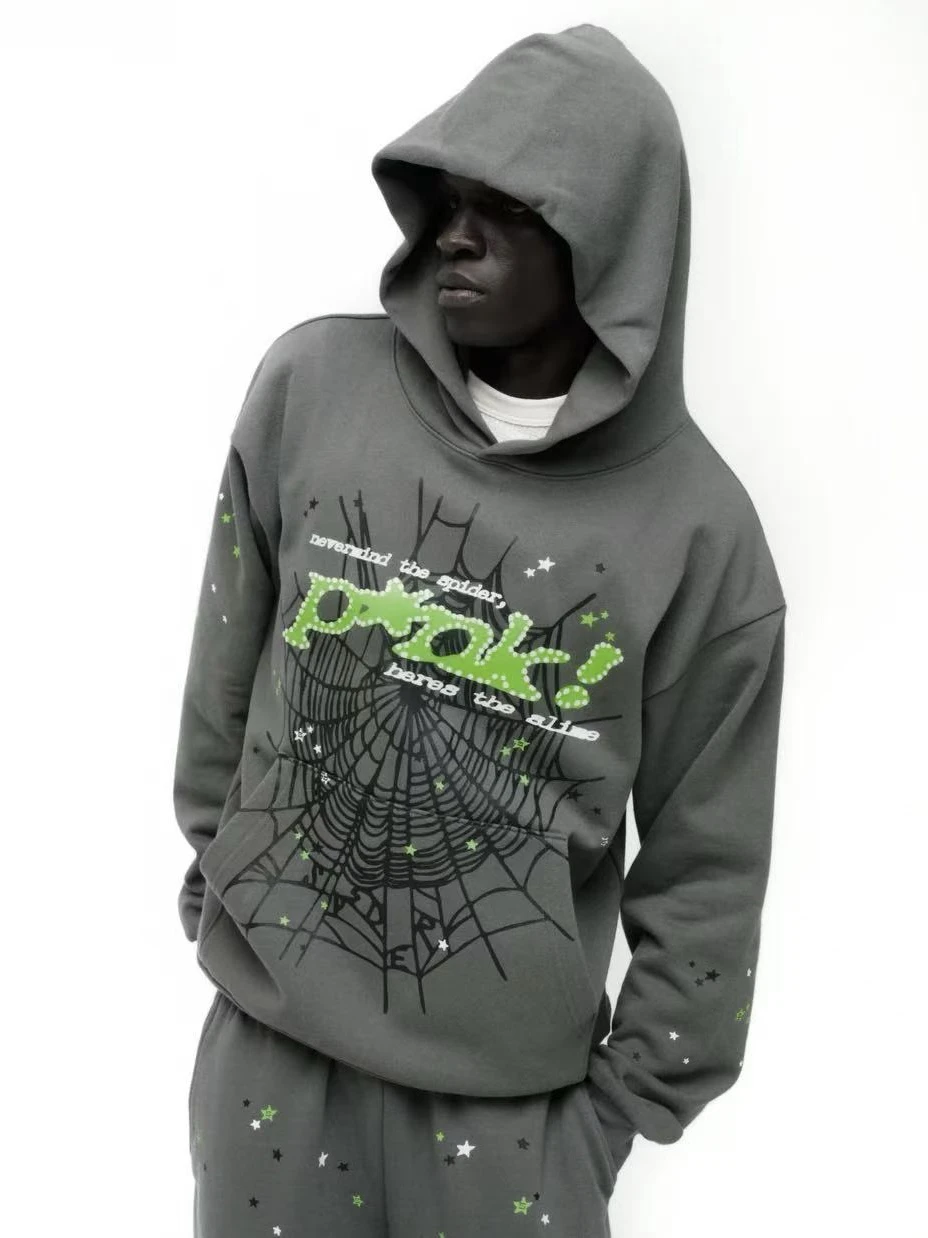 

Толстовка American Sle Spider Web с длинными рукавами и флисовой подкладкой, молодежная повседневная одежда для мужчин и женщин