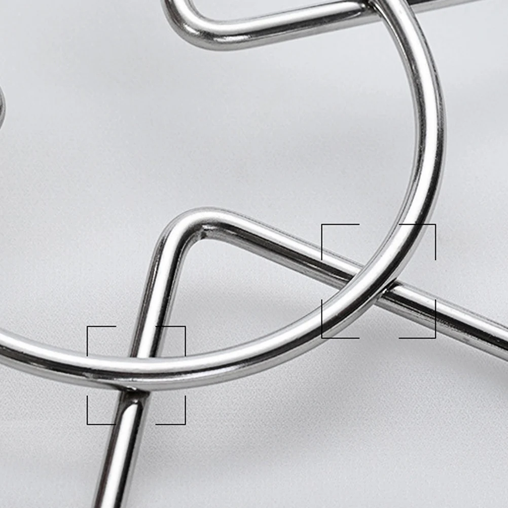 

304 Stainless Steel Round Steamer Rack Three Leg Cooking Dishes Bracket Kitchen Utensils Multifunctional Accessories