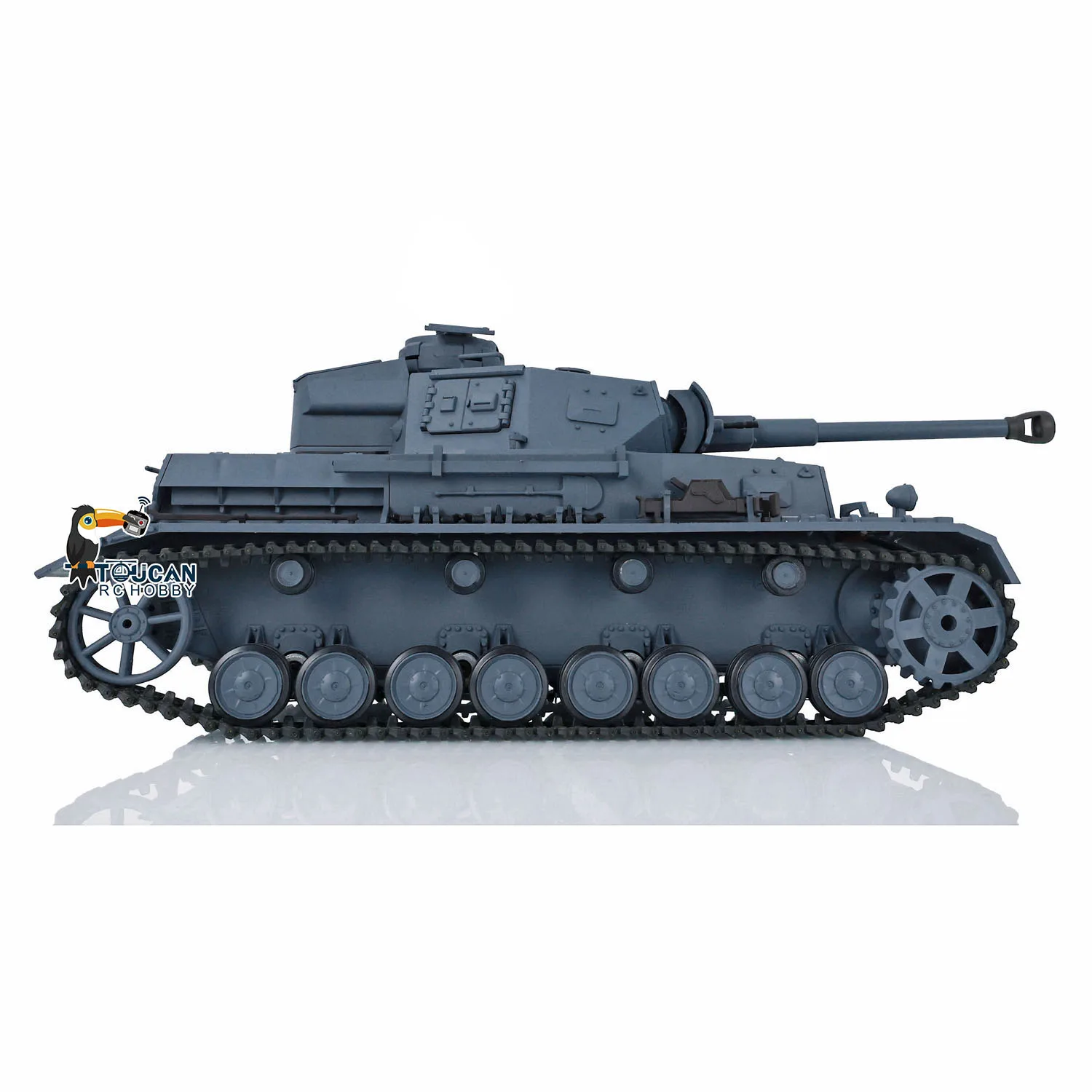 US Stock Heng Long Plastic 1/16 7.0 RTR RC Tank Panzer IV F2 3859 Version Remote Control Vehicle Model for New Collectors Hobby Toy - view 6