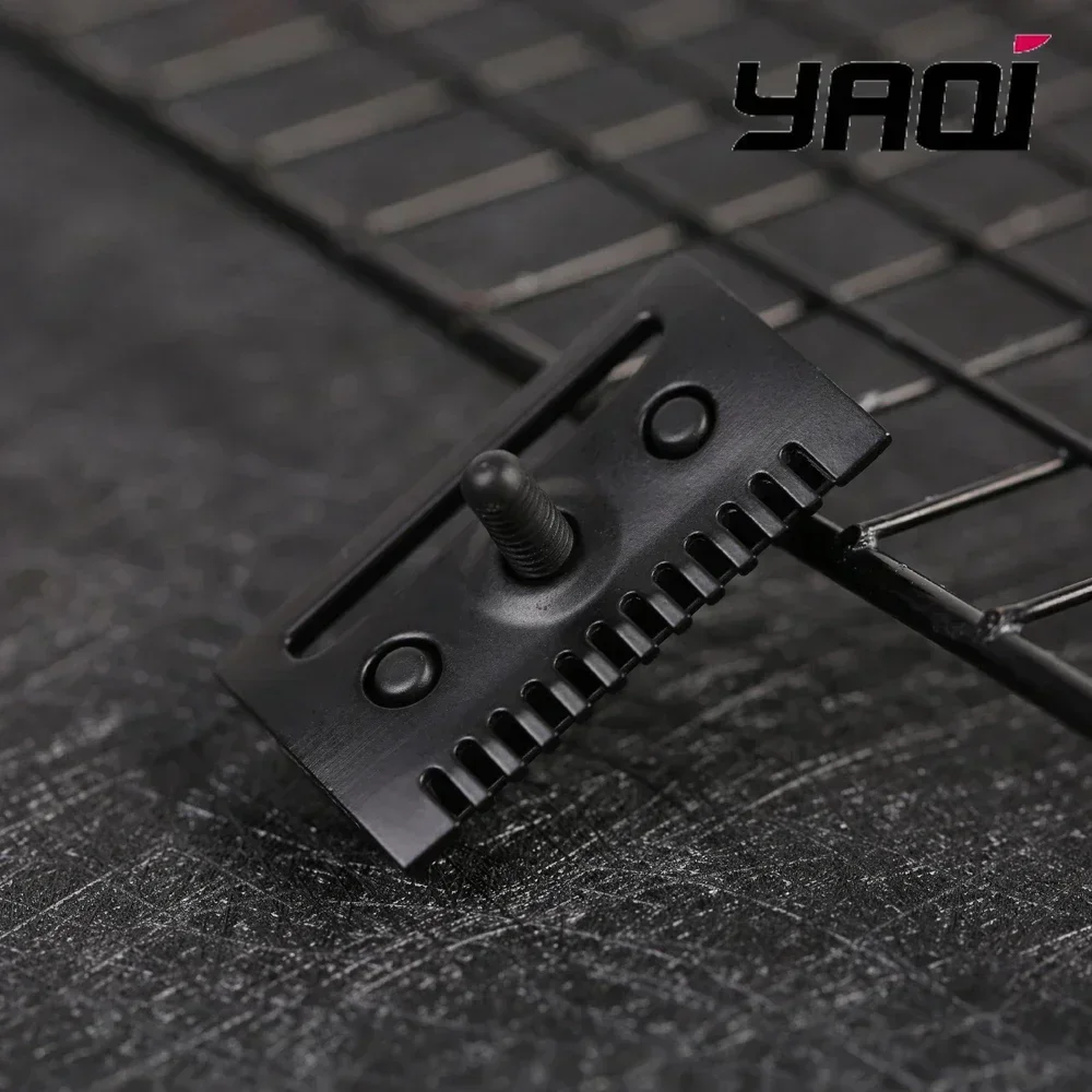 

Yaqi 2026 Razor Head "The FLIPSIDE by Yaqi" A Dual Comb Dual Aggression Level Mens Double Edge Razor Head In Black