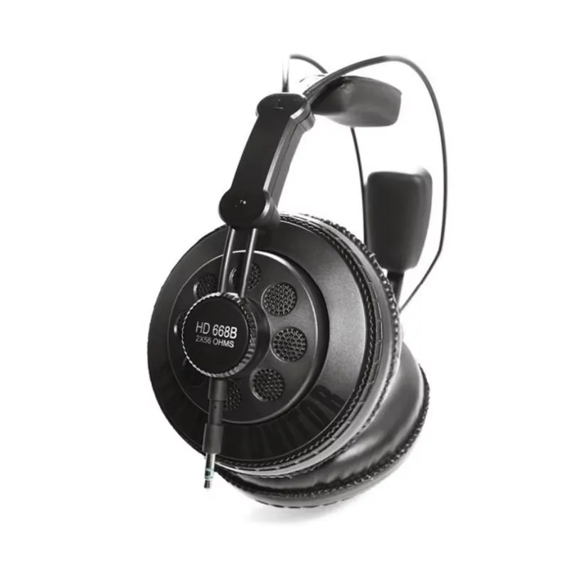 Superlux Professional Semi-open Studio Standard Dynamic Headphone HD668B Monitoring DJ Music Headset Detachable Deep Bass