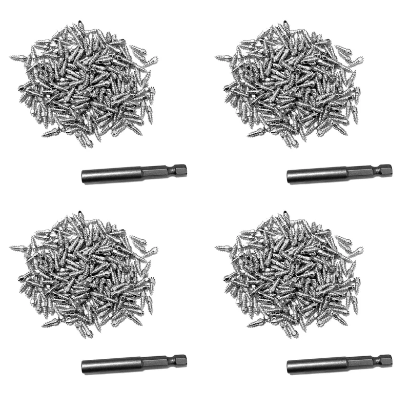 

800PCS 4X12mm Wheel Lugs Snow Screw Tire Studs Anti Skid Falling Spikes For Car Motorcycle Bicycle