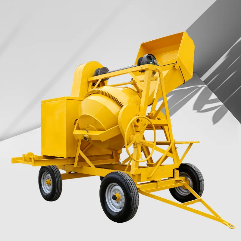 

Diesel concrete mixer for quick mixing self-loading mobile concrete mixer