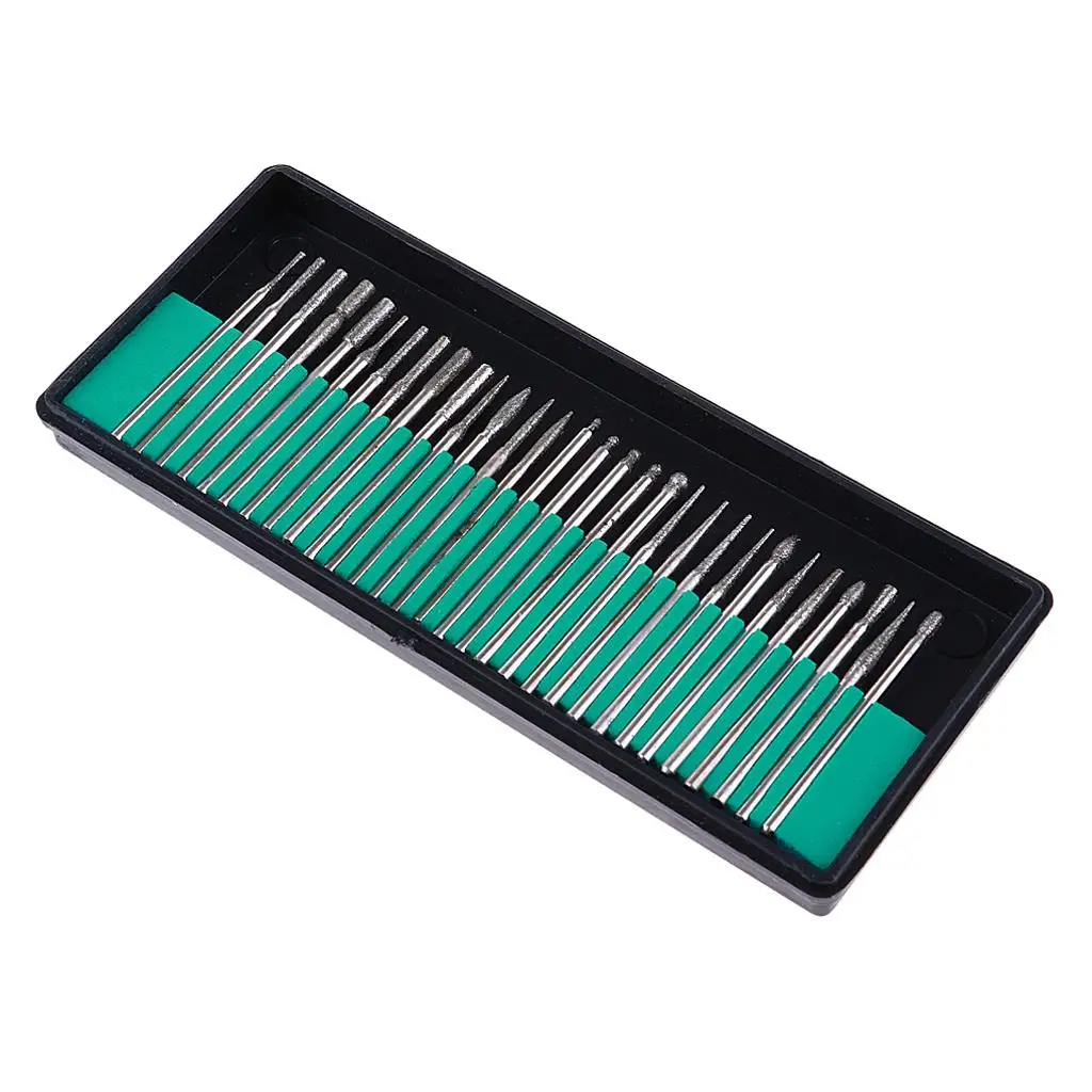 30pcs Emery Electroplating Grinding Head Grinding Sets for Carved / Model Tools