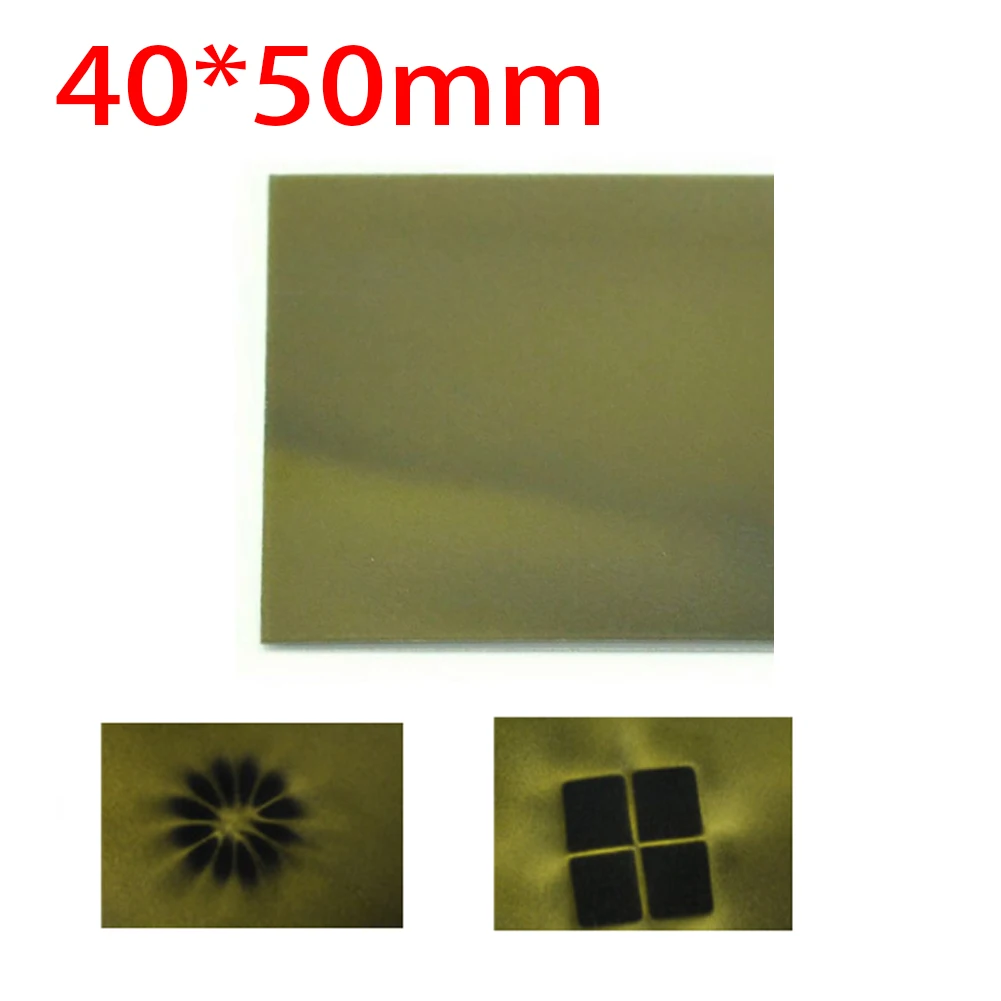 Viewing Card Yellow HD Magnetic Field Observation Film Pattern Card Magnet Pattern Observation Card HD Magnetic Viewer