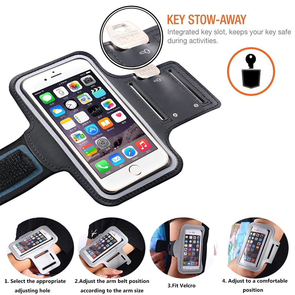 Sports Accessories Phone Arm Band Case Running Armband Cell Phone Arms Band Running Bags Phone Arm Bag Armbands Touch Screen