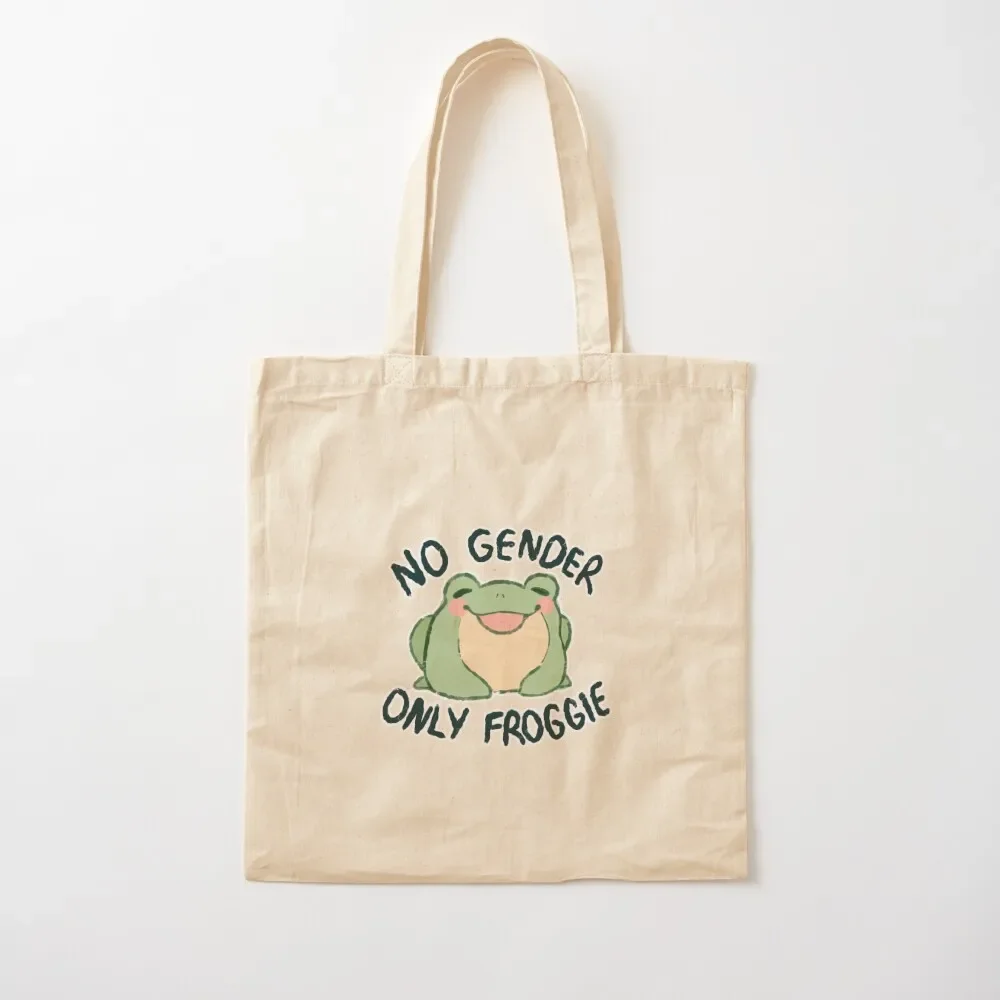 NO GENDER, ONLY FROGGIE Tote Bag Reusable bags handbag woman shopping bag Shopping bags Bag