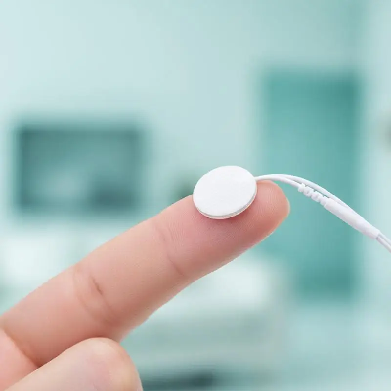 Selbstklebende Elektrodenpads 25mm 10 Stück Hautfreundliches Ersatzzubehör für Elektrisches Massagegerät zur Schmerzlinderung – Detail 6