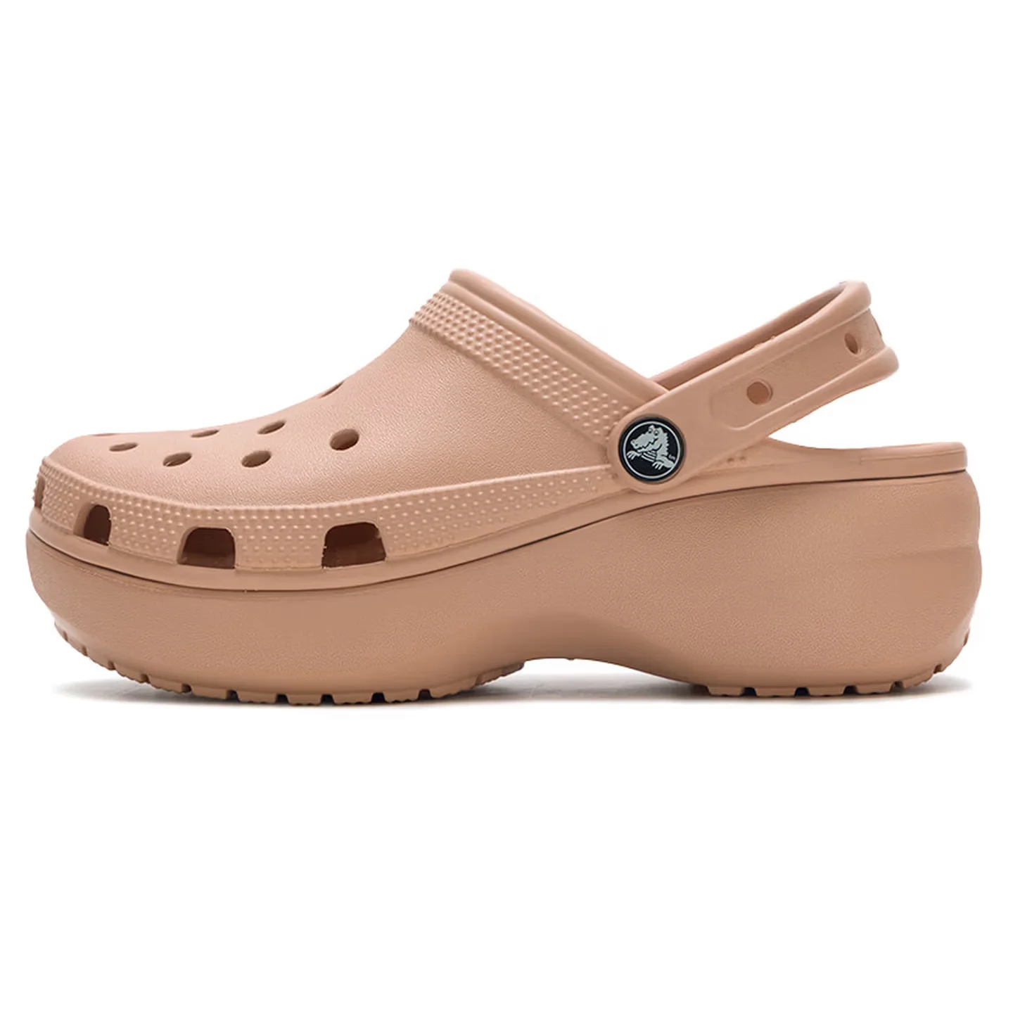 Crocs Classic Platform Clog Women's Pink Clogs  Round-Toe Design, Durable Non-Slip Sole & Versatile Wear 206750-7AF