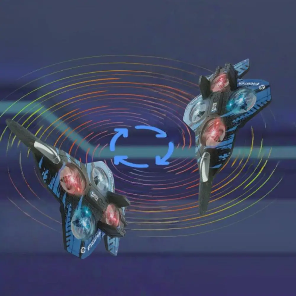 

EPP Foam Пульт дистанционного управления Пенопластовый истребитель Гравитационный датчик RC Дроны Четырехмоторный вертолет Игрушка 2,4G Трюк со светом