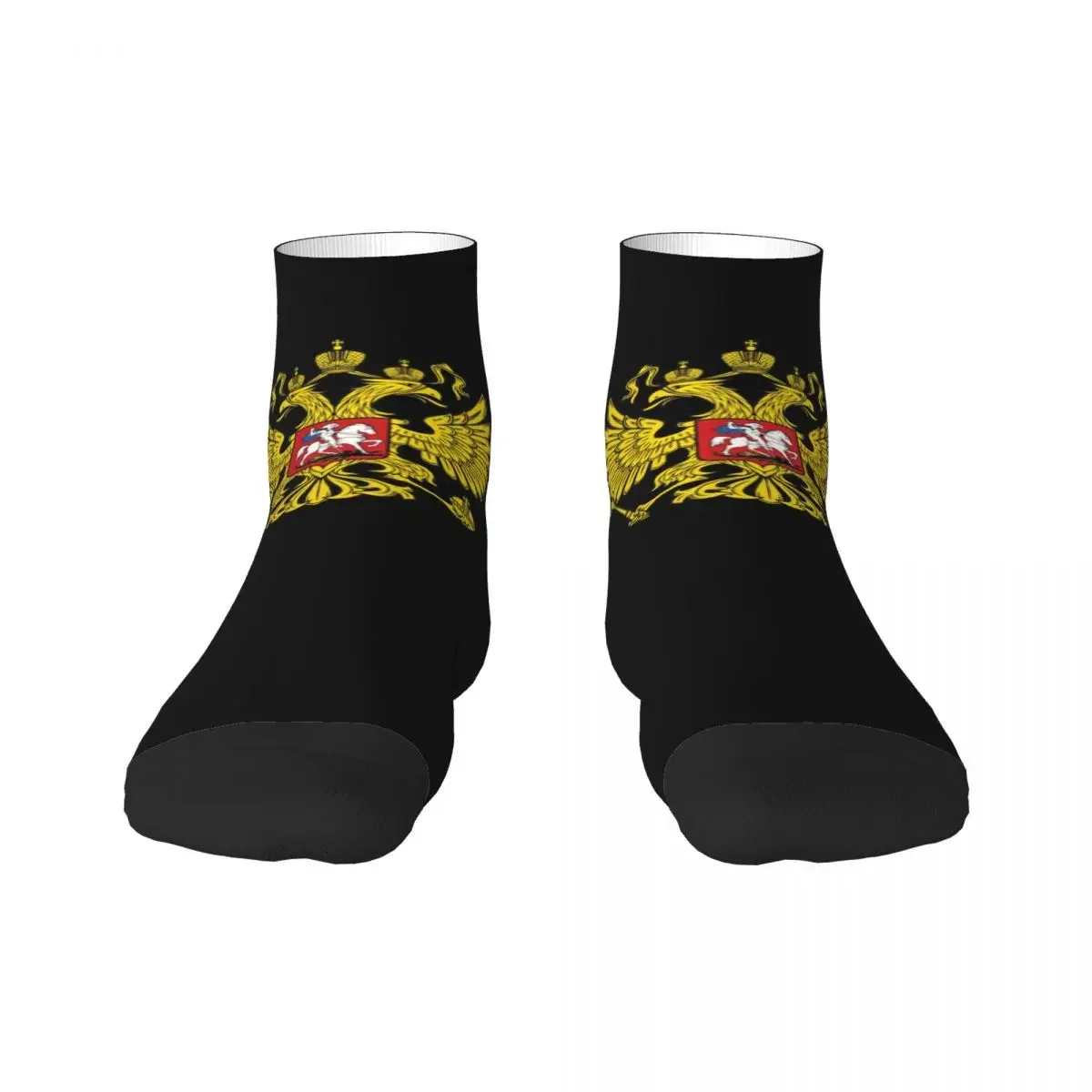 Cool Coat Of Arms  Russia Socks Women Men Warm 3D Printing Emblem  Russian Federation Football Sports 