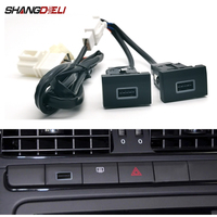 12V/24V Car Dual Charger USB QC3.0 Type C PD Interface Socket Auto Phone Fast Charging Adapter Button for VW POLO 11-13