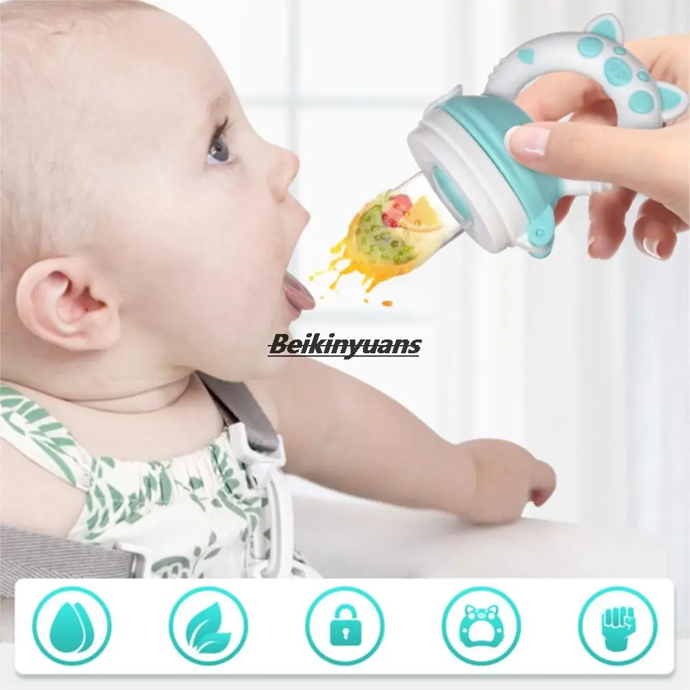 Silicone Fresh Food Nibbler Feeder Baby Kids Boy Girl Fruit Nipples Feeding Safe Infant Baby Supplies Nipple Soother