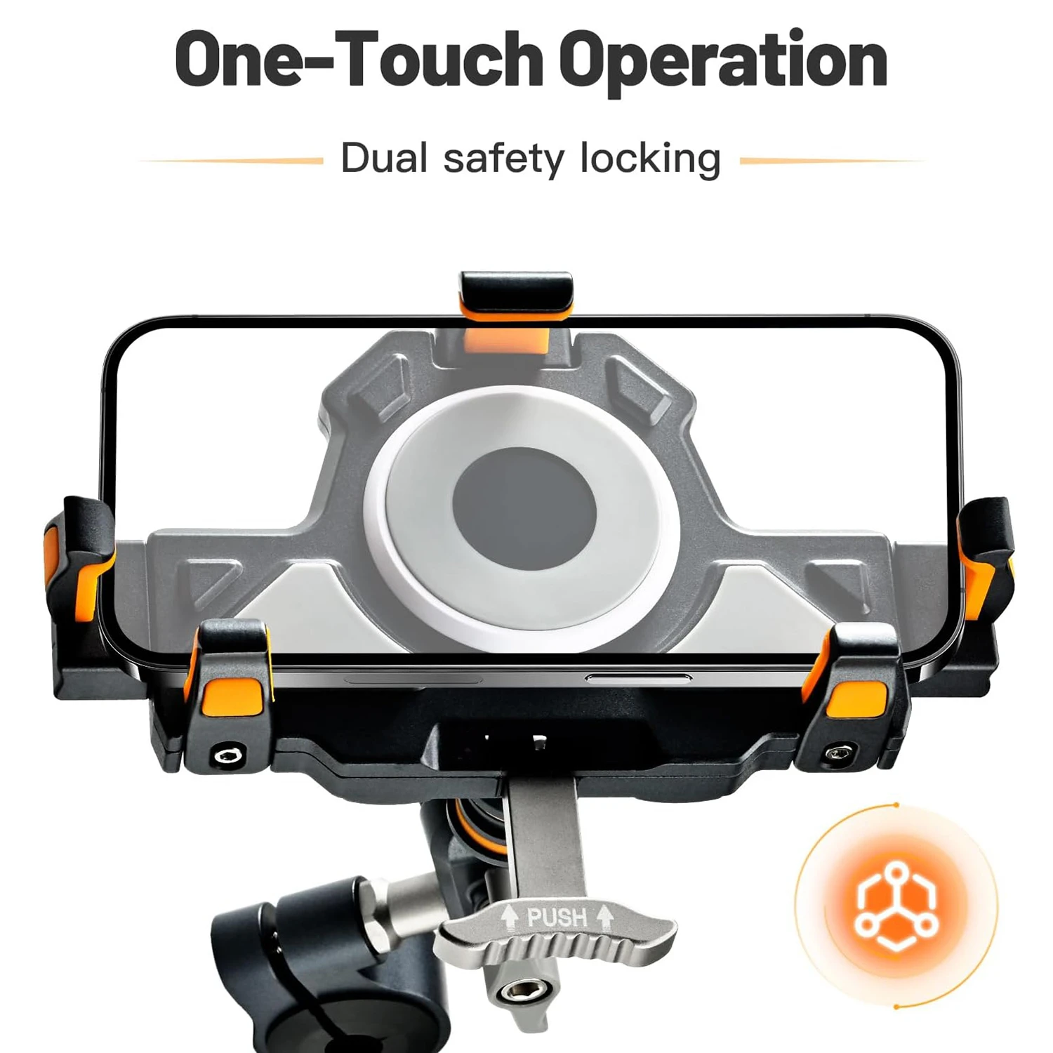 Support de téléphone universel pour moto, alliage Anti-secouement 360 °   Support de Navigation réglable pour Motos et vélo, accessoire de moto en métal