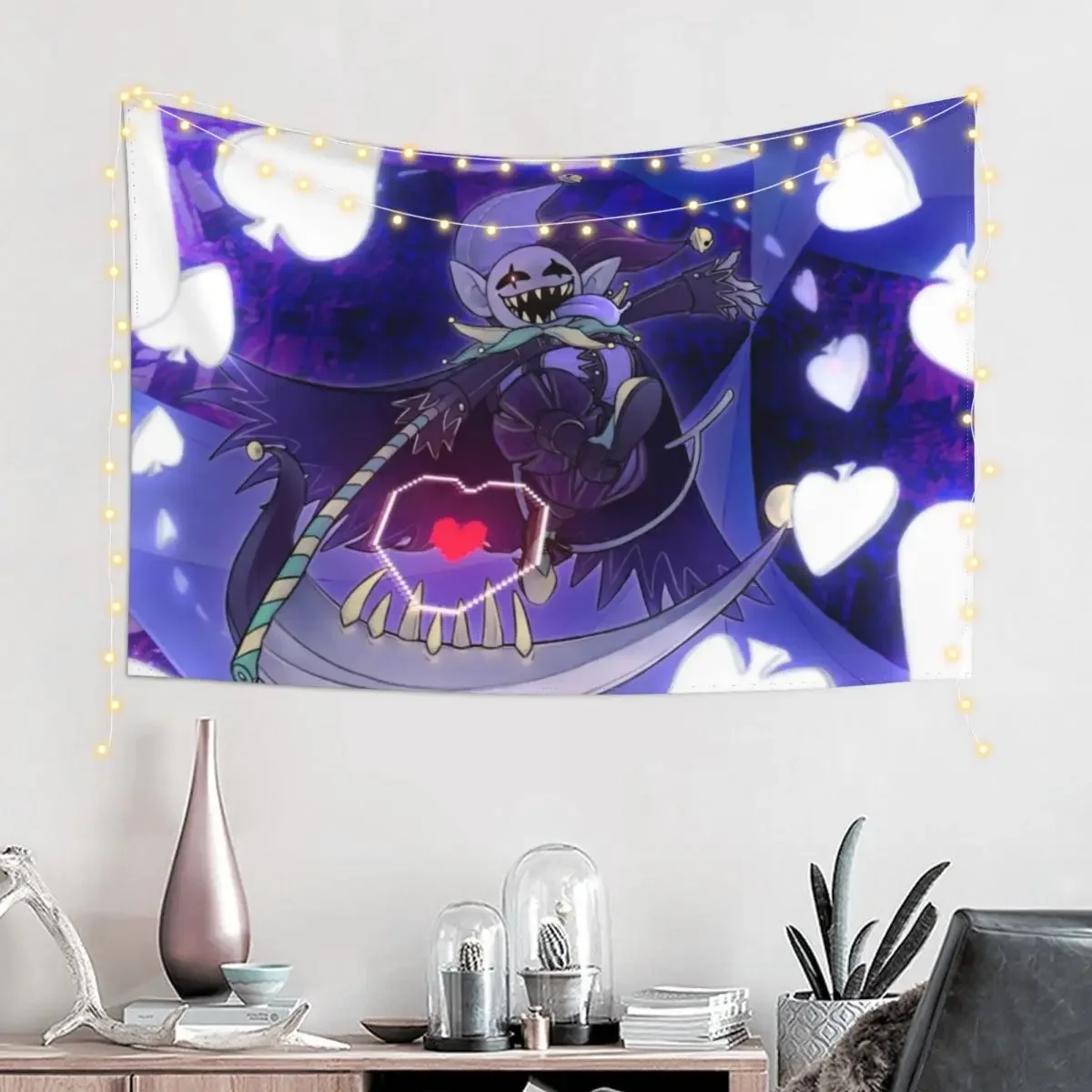 Deltarune - Jevil Tapestry Home Decoration Accessories Wall Coverings Tapestry