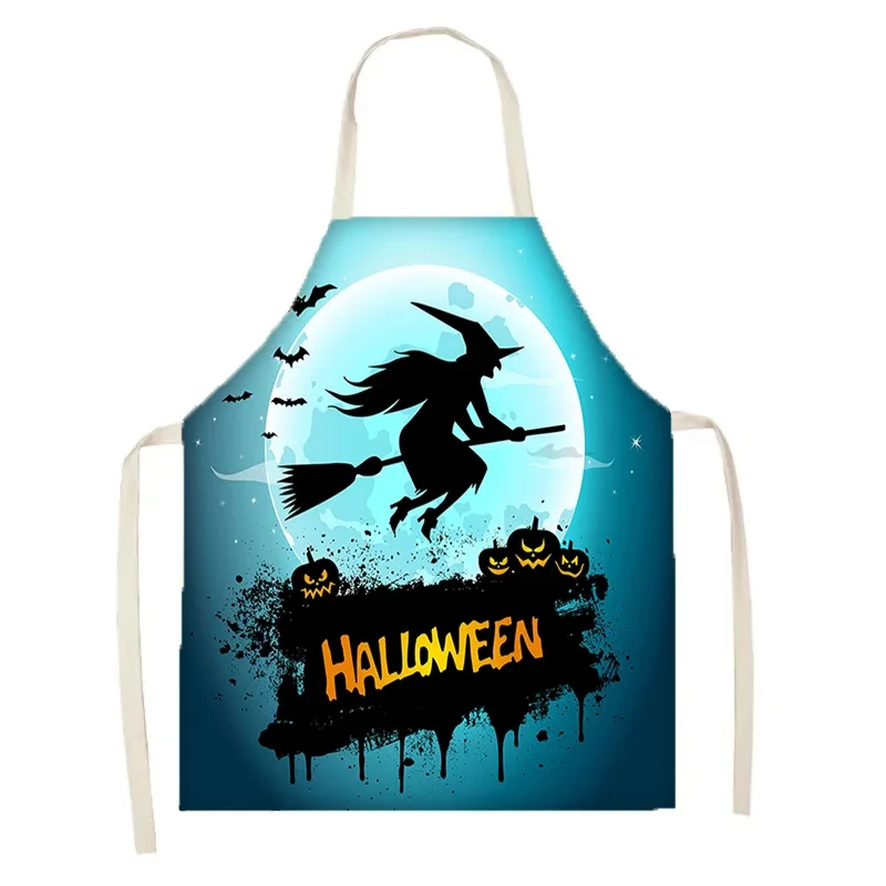 Halloween Decoration Atmosphere Apron Kitchen Unisex Apron Children\'s Anti-fouling Apron