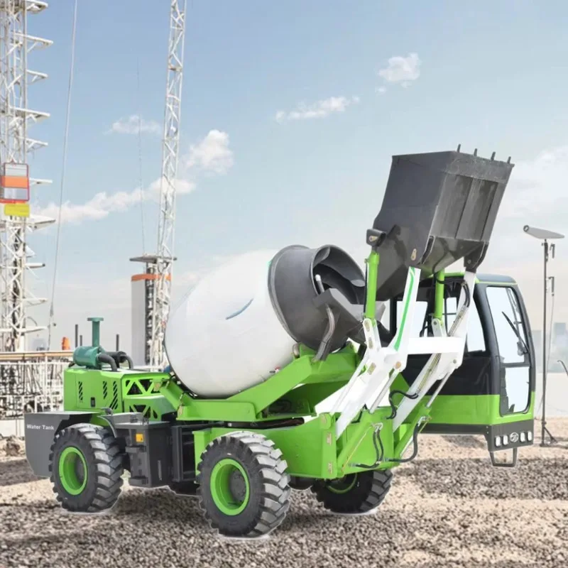 Self Loading Concrete Mixer Truck 3.5m3 Mobile Concrete Mixer Automatic Feeding Equipment YG