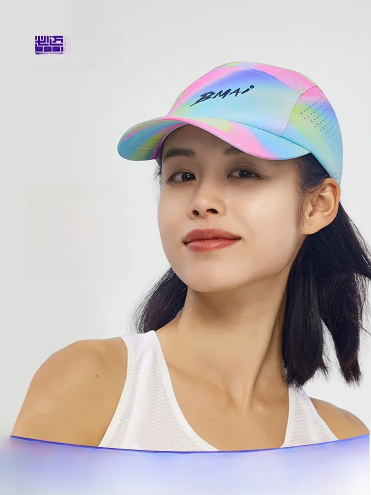 

BMAI round Cap Running Speed Cetition Hat ex Breathable Qui Dry Sun Protection Adjustable Outdoor Sports Cap