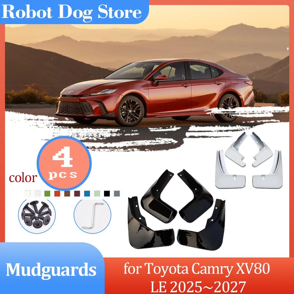 

Mudguards for Toyota Camry XV80 LE SE XLE XSE 9th Gen Hybrid 2025~2027 Mud Flaps Splash Cover Spoiler Fender Flare Accessories