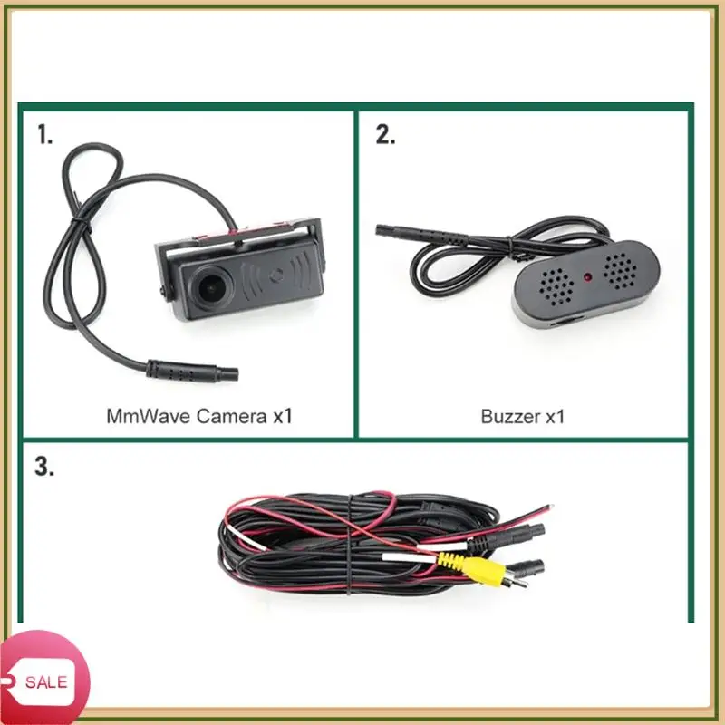 

Unique Millimeter Wave Radar Car Rear Camera AHD1080 Motion Detect 165° Parking Sensor Backup Alarm For Monitor