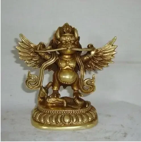 

Chinese Old Tibetan Buddhist bronze GARUDA statue bouddha statue decoration bronze factory outlets