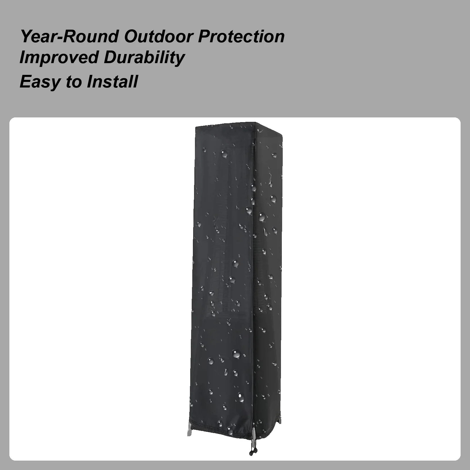 

Heater Cover Oxford Cloth UV-Resistant Protector Winter Anti-UV Windproof Heater Covers For Outdoor Garden Yard Pathway Backyard