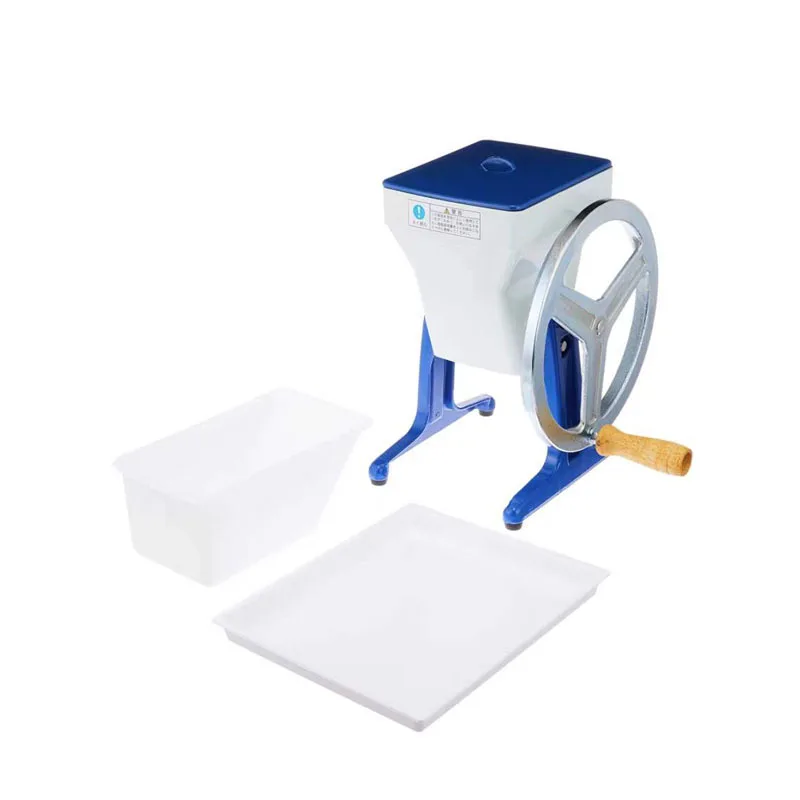Commercial manual ice crusher, Japanese-style hand-crank ice crusher, shaved ice machine