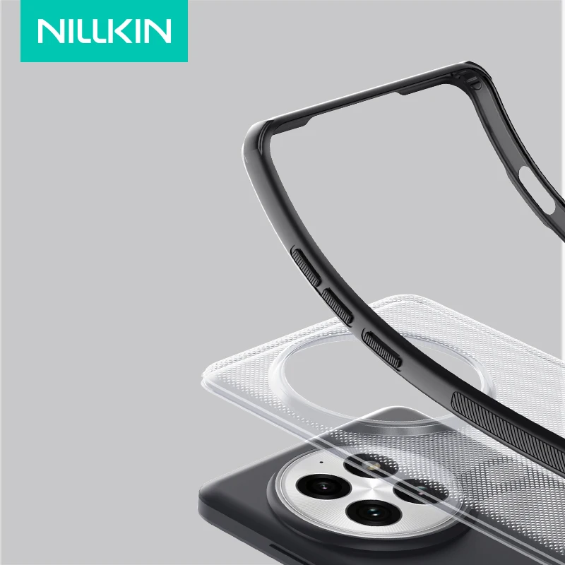 Nillkin – etui do telefonu OnePlus 13/15/16 5G, przezroczyste, czarne, matowe, z magnetycznym uchwytem, kompatybilne z MagSafe, pełna ochrona, nakładka na tył obudowy, do telefonu One Plus 13. — zdjęcie produktu 4