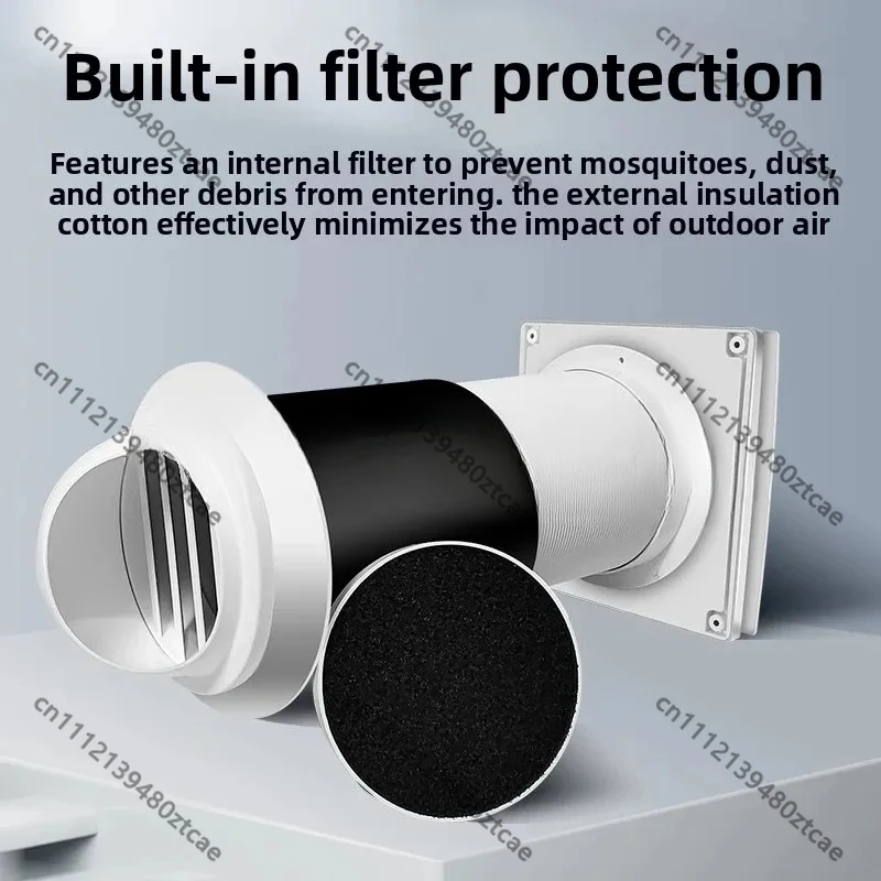 Single Room Wifi Smart Heat Recovery Ventilator Household Heat Exchanger Indoor Fresh Air Ventilation System Bathroom