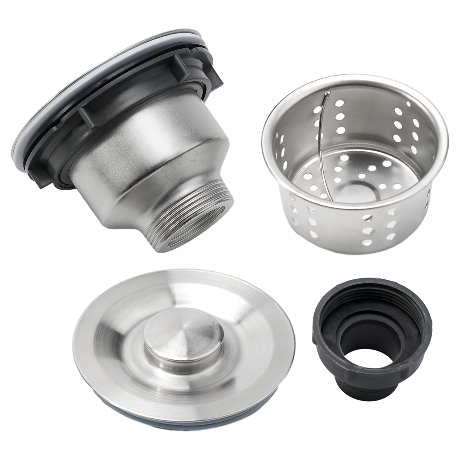 

Sink Drain Strainer Sink Waste Strainer Easy To Remove For The Kitchen Sink Long Using Life Modern Design Silver