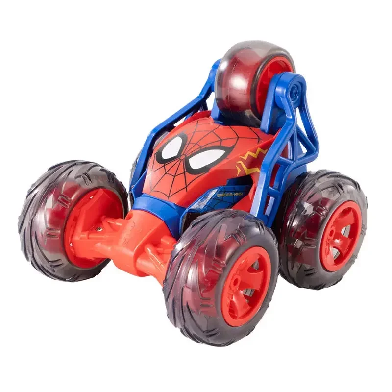 Marvel Spider-Man Iron Man anime figure creative cool e bello telecomando stunt car roll car auto giocattolo fuoristrada per bambini