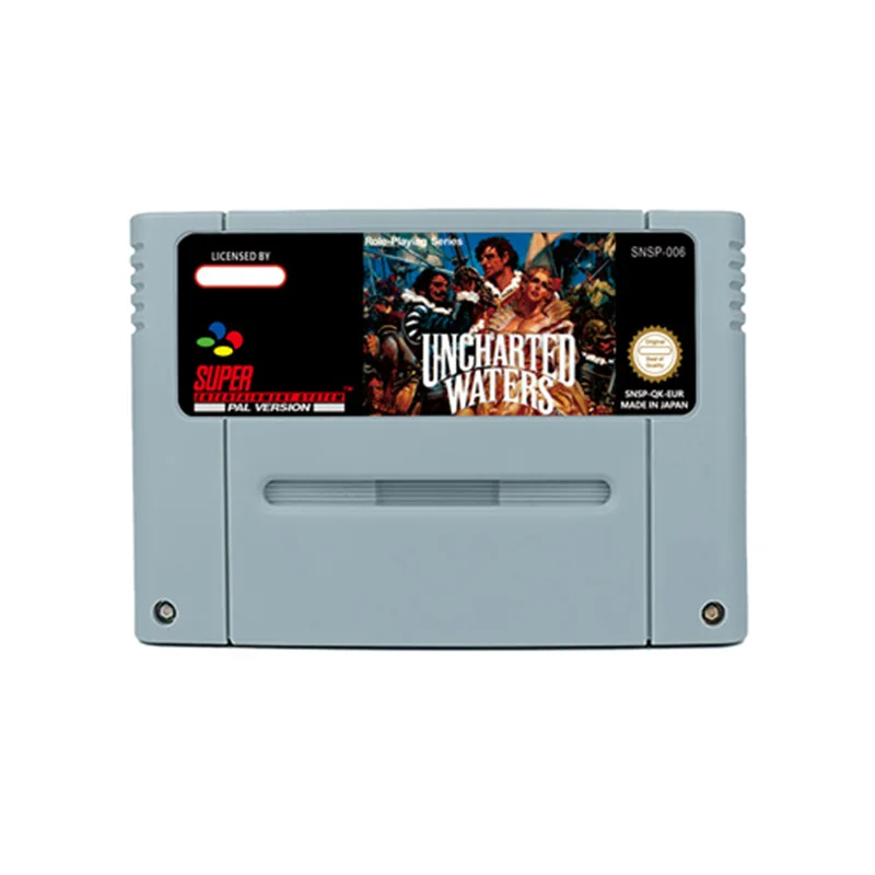 Uncharted Waters  RPG  Game for SNES  16 Bit Retro Cart Children Gift