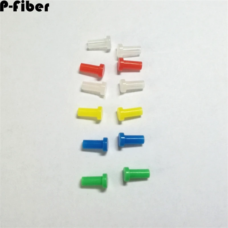 SC dust cap 1000pcs for fiber optic connector 2.5mm green blue red yellow dust plug plastic single protective cover P-fiber