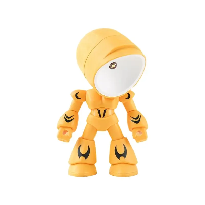 A96I-Lonely Robot Cartoon Cute Mini Robots LED Night Lamp LED Light For Boy Girls Bedroom Home Decorations E