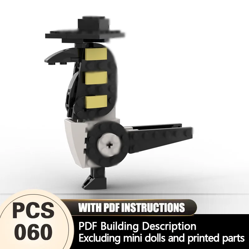 

Creators Animal Series Model MOC Building Bricks The Black Bird Modular Technology Gifts Holiday Assemble Children Toys Suit
