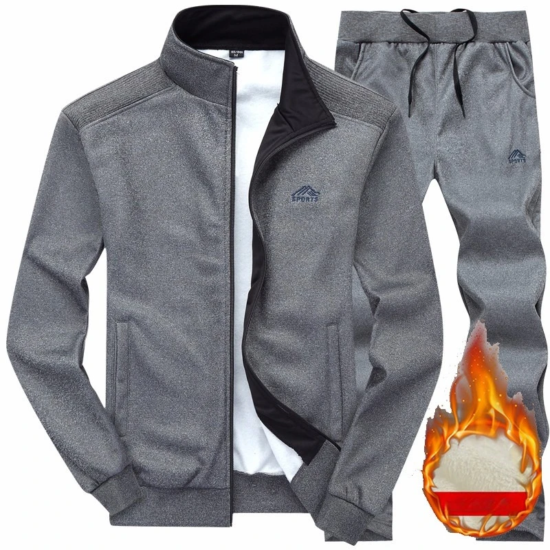 

Man's Casual Sports Suit Spring Autumn Tracksuit Men Sets Embroidered Zipper Jacket Running Pants Fitness 2-piece Sportswear Set