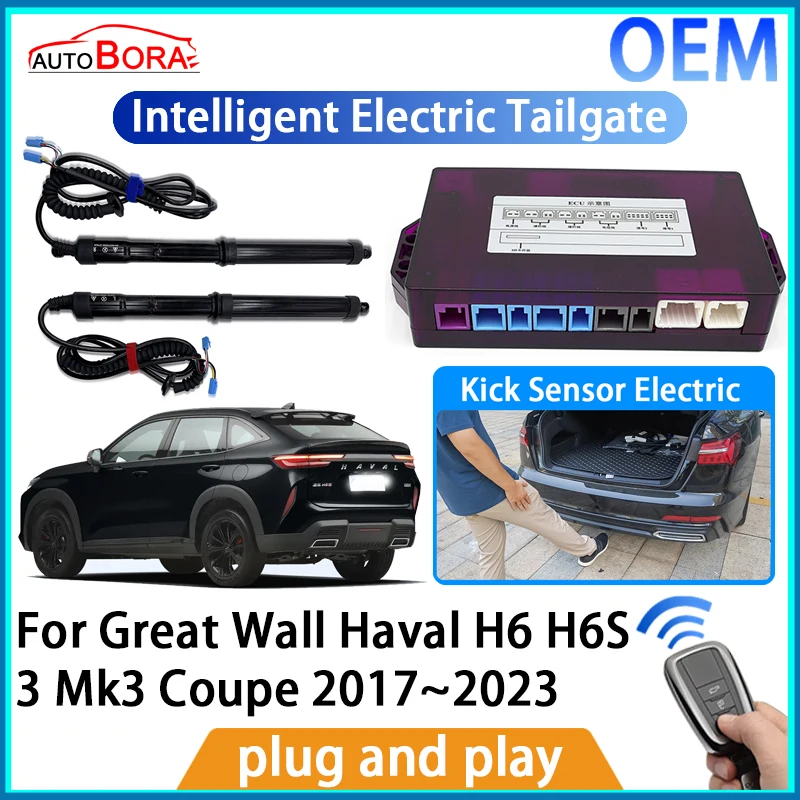 

AutoBora Intelligent Electric Tailgate Automatic Lifting Kit Remote Control for Great Wall Haval H6 H6S 3 Mk3 Coupe 2017~2023