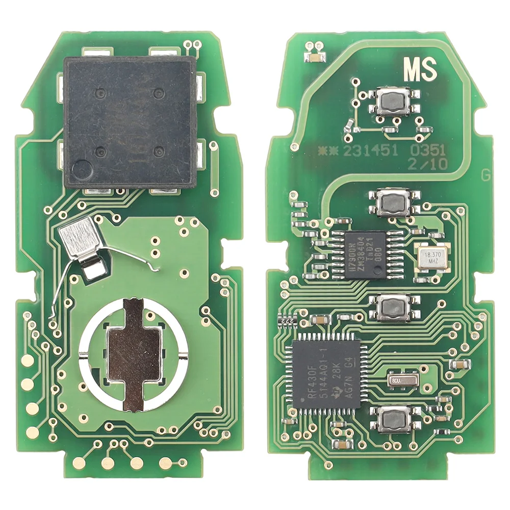 Leo FCC ID:HYQ14FBC 312-314MHz 8A-chip 0351-original Plan PCB P4:AAAA/A9A9 Smart Remote Key for Toyota Camry and RAV4 After 2018