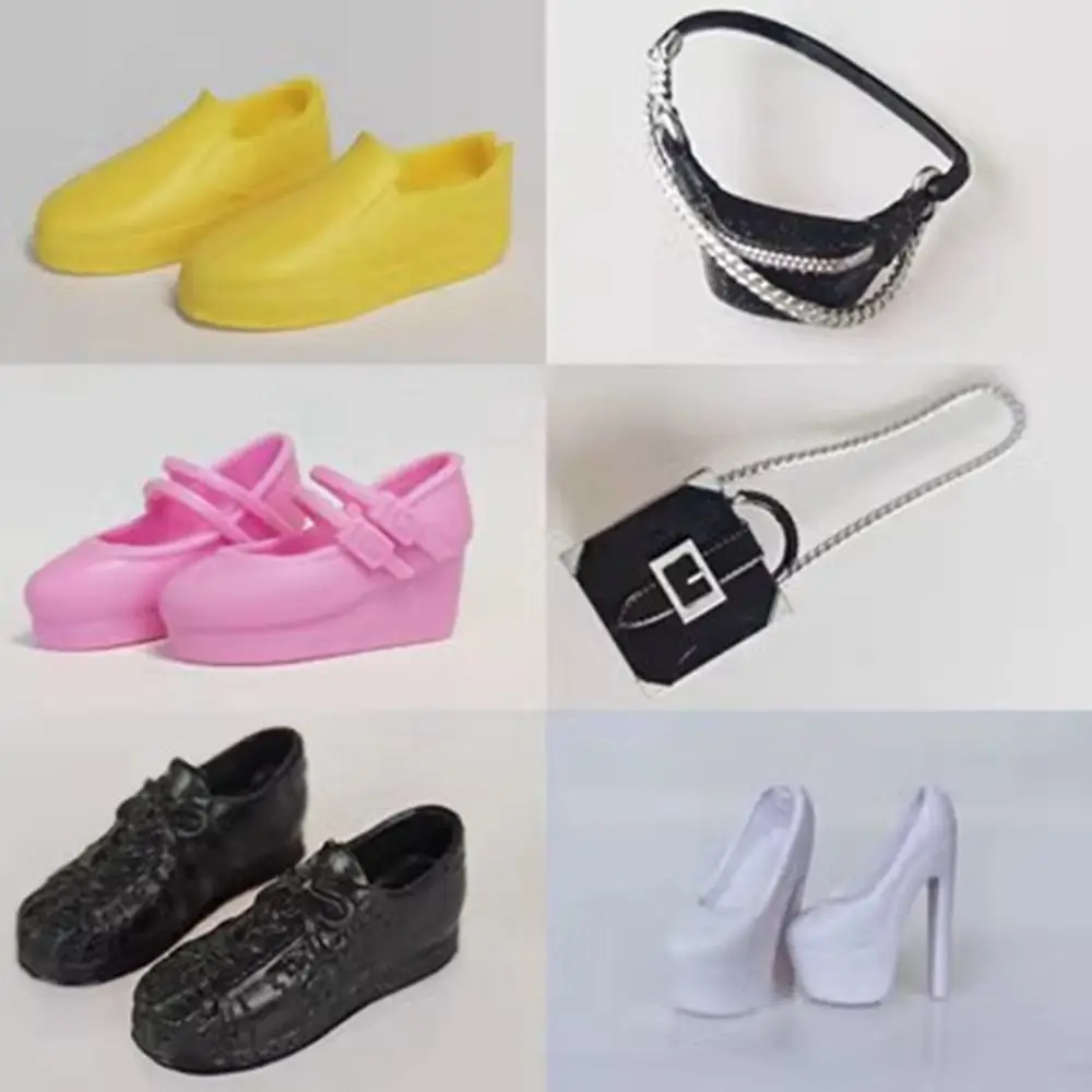 High Quality Doll Shoes Doll Accessories for 1/6 Doll Shoes for 30cm Doll Bag Glasses 10 Styles Figure Doll Sandals Kid Toy Girl