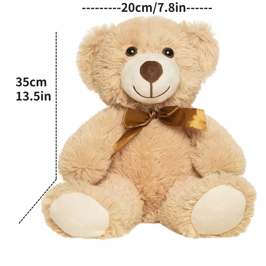 5 Stück Bären Kuscheltiere Plüschtiere Geschenk für Kinder Freundin, 13,5 Zoll Kuschelbären für Weihnachten Valentinstag Geburtstagsgeschenk – Detail 8