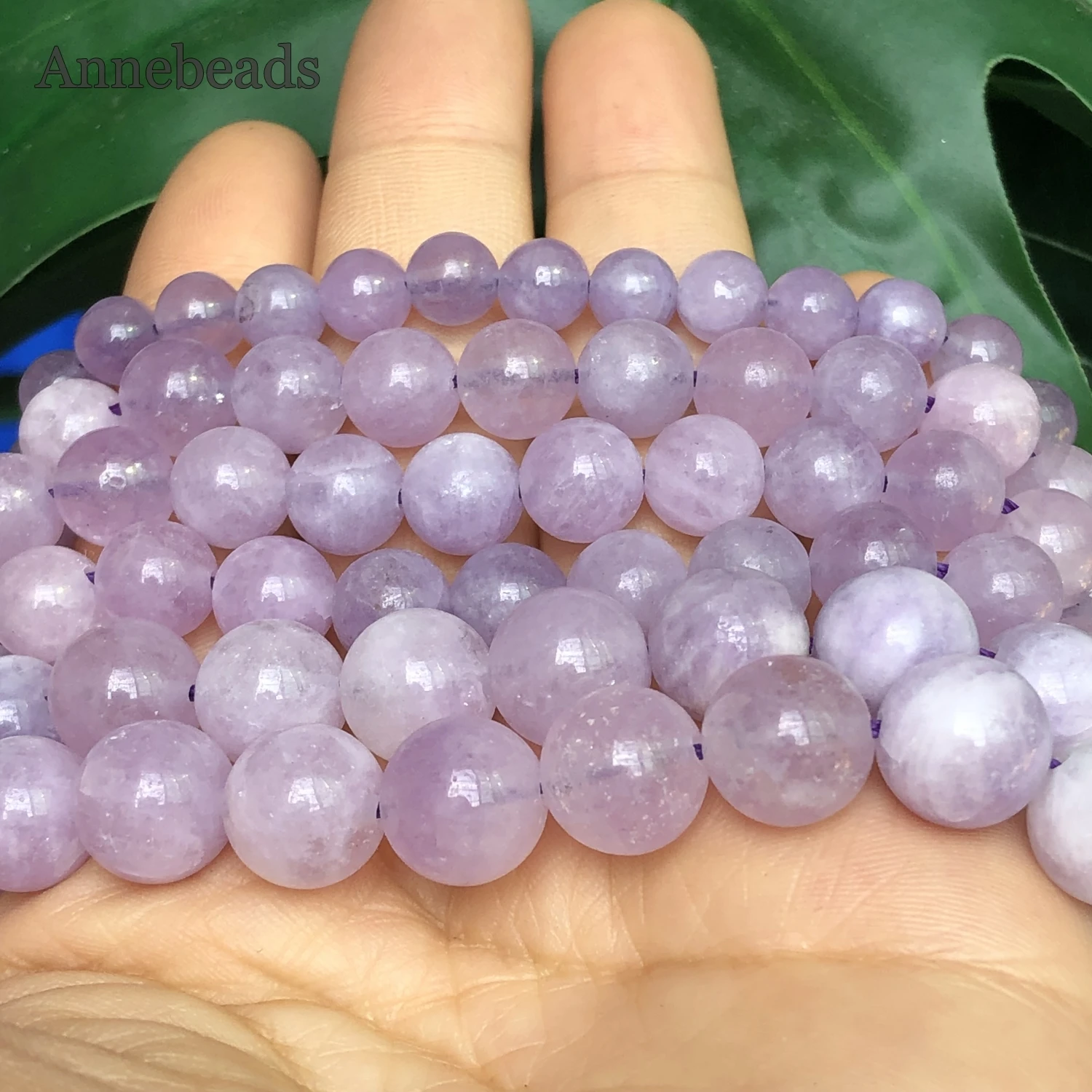 Natural Stone Amethysts Beads Loose Spacer Purple Crystal Beads For Jewelry Making DIY Bracelet Accessories 15\