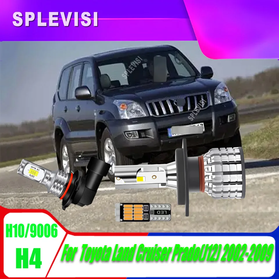 

H4 9006 SUV Headlight Foglamp Bulb Get a great level of illumination For Toyota Land Cruiser Prado(J12) 2002 2003 2004 2005-2009