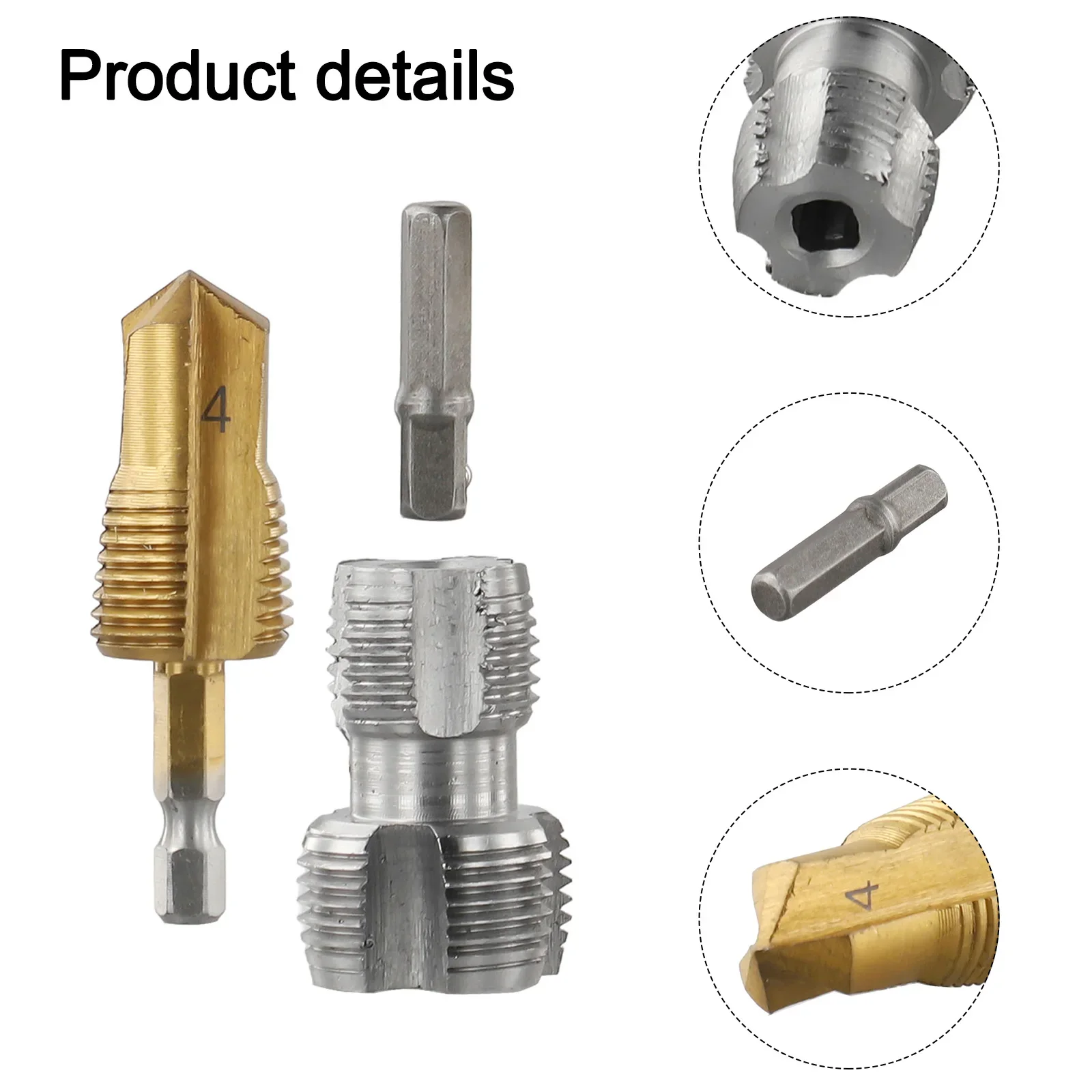 

Water Pipe Punch PPR Water Pipe Opener Hex Shank Compatibility For Electric Drill 2 In 1 Expansion And Tapping