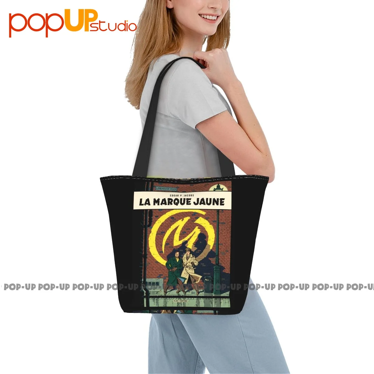 Blake And Mortimer La Marque Jaune P-428 Commute Handbags Tote Bag Shopping Bag Crossbody Bag