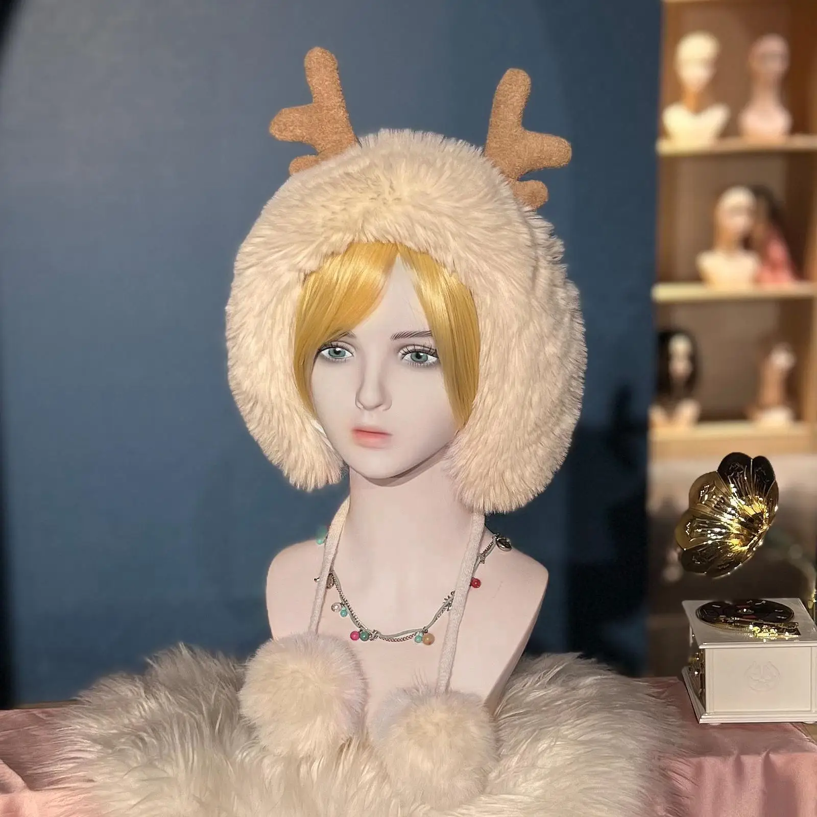 رأس عارضة أزياء، رأس عارضة أزياء أصلع أنثى خفيفة الوزن، رف رأس أنثى لصنع الشعر المستعار