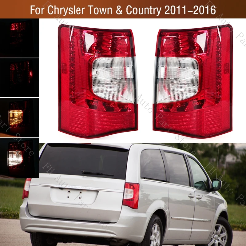 Dla Chrysler Town & Country 2011-2016 Samochodowy tylny zderzak Lampa tylna Światło hamowania Światło cofania Światło tylne