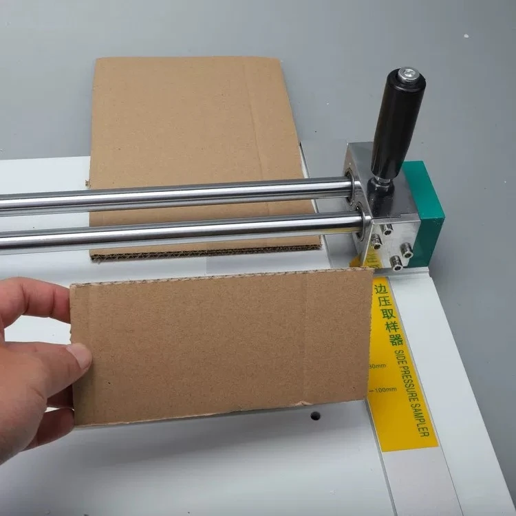 ECT Sample Cutter for Corrugated Cardboard – Edge Crush Test Specimen Cutting Tool,100x25mm, for Box Compression Strength Tester
