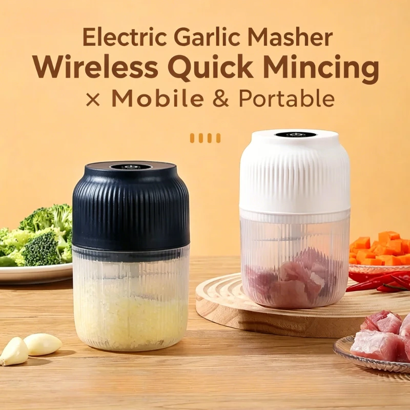 

New Electric Garlic Beater Charger, Garlic Masher, Household Garlic Mashing Artifact, Garlic Puller For Small Supplementary Food
